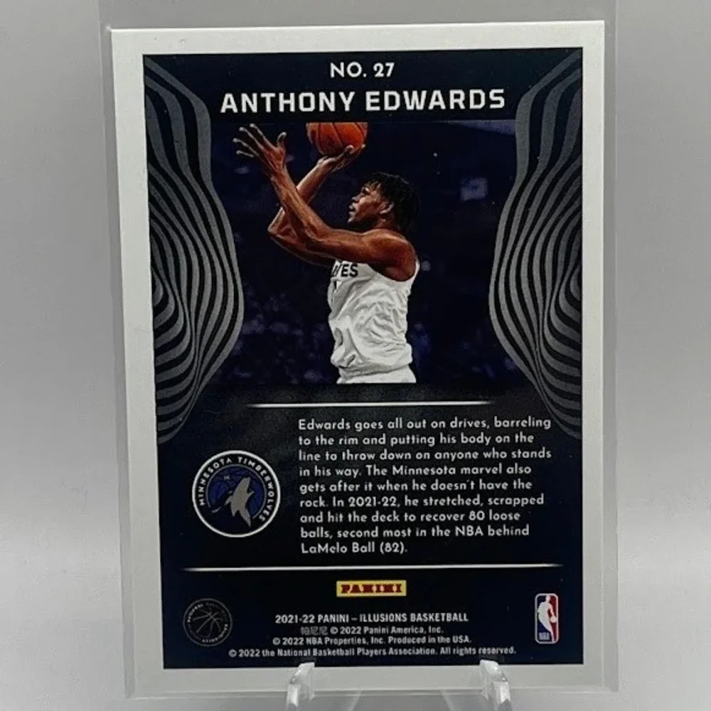 Anthony Edwards Aura 2021-22 Panini Illusions 27 NBA Minnesota Timberwolves